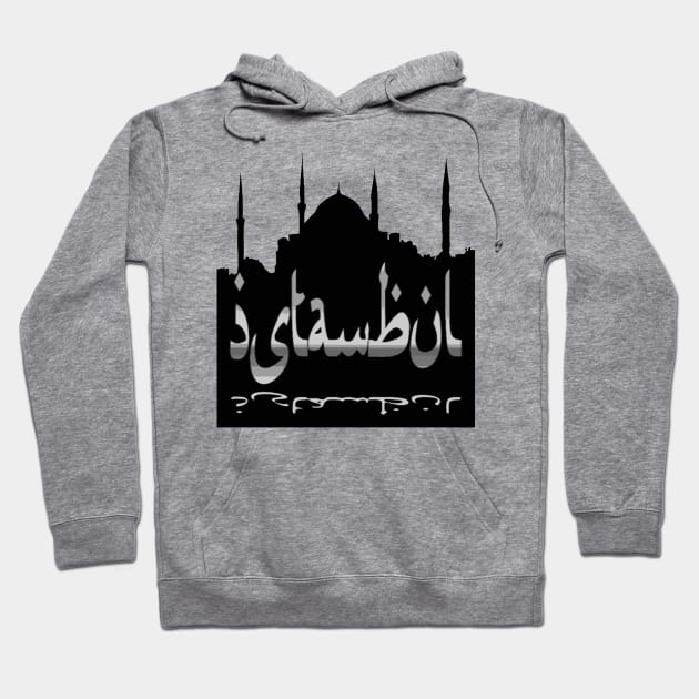 Istanbul Skyline Cityscape Silhouette Hoodie by taiche